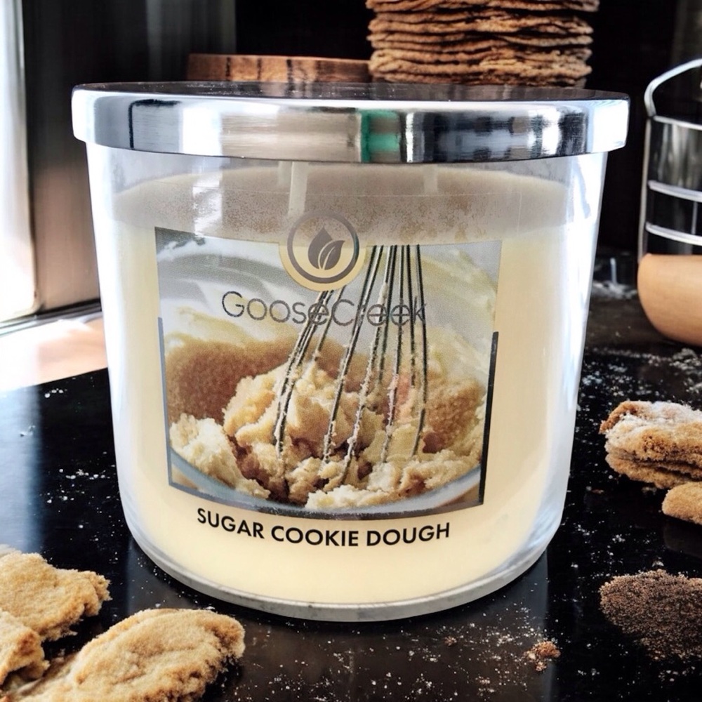 🆕40+ Hrs Sugar Cookie Dough GooseCreek 3 Wick Candle